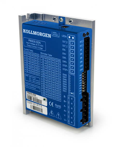 Kollmorgen lancia l'avanzata serie P8000 con il nuovo azionamento passo-passo P80630-SDN